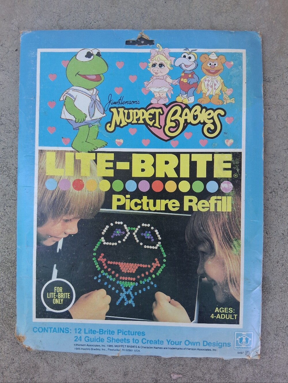 Lite-Brite Muppet Babies Picture Refill - Blue